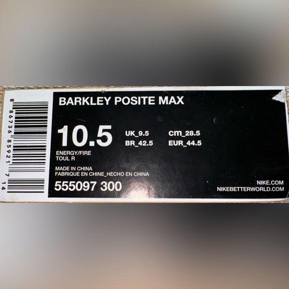 Nike air Barkley posite max size 10.5 - Picture 11 of 11
